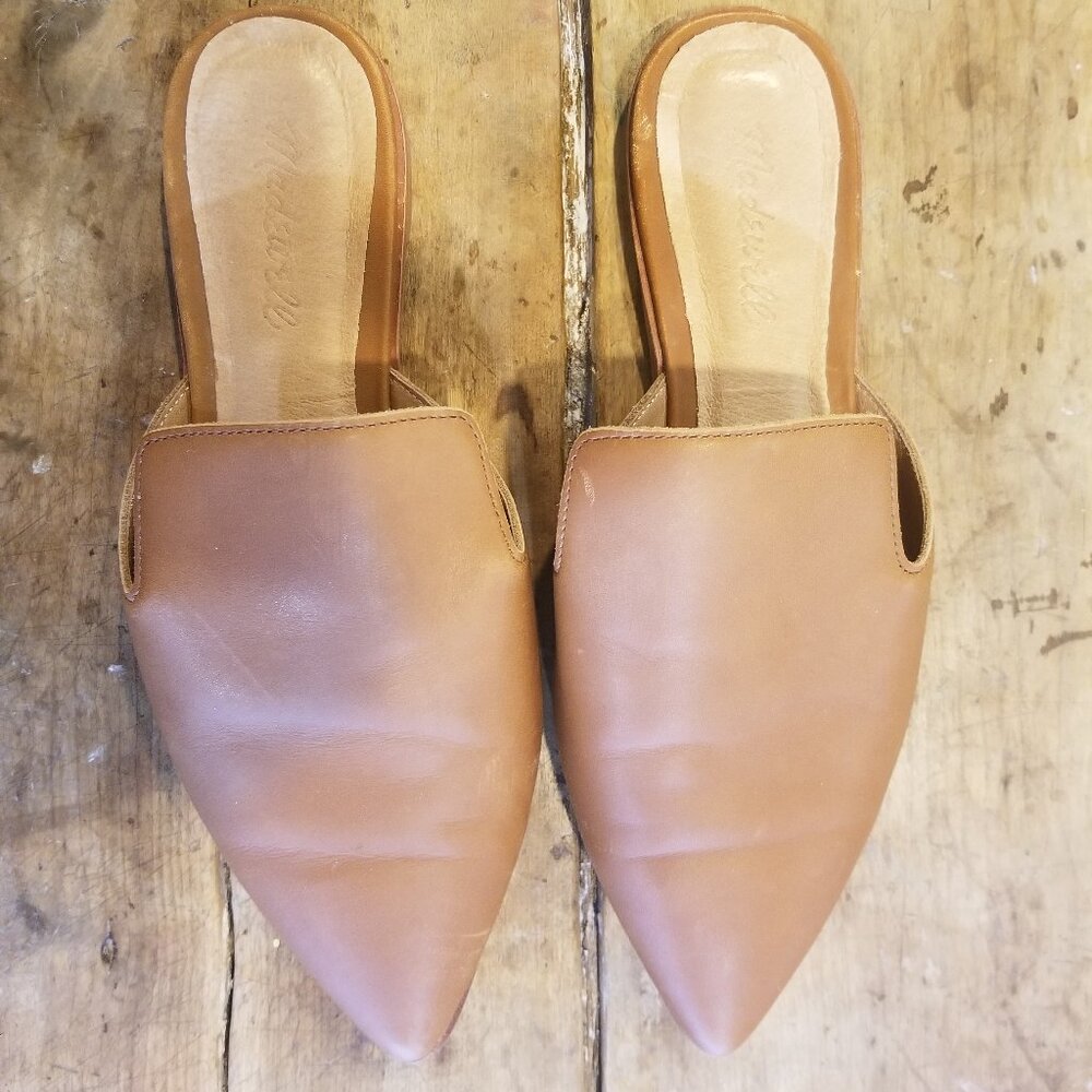 Madewell Tan Leather Flats